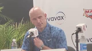 UConn coach Dan Hurley & guard Solo Ball after the Huskies' 2nd straight Maui loss. #UConn #Colorado