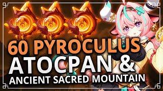 ALL 60 PYROCULUS IN ATOCPAN & ANCIENT SACRED MOUNTAIN EASY GUIDE | Genshin Impact 5.5