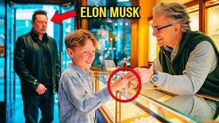 Young Boy Buys Gift for Mom, Then Elon Musk Walks In and Changes Everything