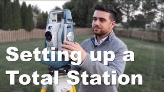 Setting up a Survey Total Station