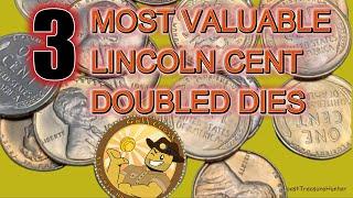 3 MOST VALUABLE DOUBLED DIE PENNIES! THESE LINCOLN CENTS ARE SUPER RARE!