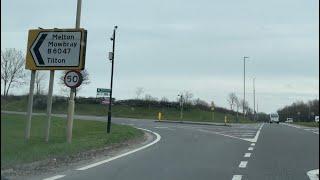 Driving along the B6047, New Inn to Tilton-on-the-Hill Leicestershire - 05/04/23 // dashcam footage