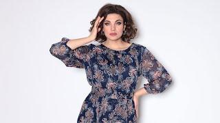 Шифоновое платье Асолия 2554 на трикотажной подкладке