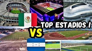 ESTADIOS HONDUREÑOS VS ESTADIOS MEXICANOS !! TOP MEJORES ESTADIOS DE MEXICO DE HONDURAS !!