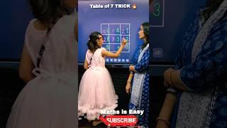 Easy Table Trick| Table of 7 | 7 के table की ट्रिक #shorts #ytshorts #fun #vedicmaths #maths #viral