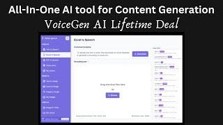 VoiceGen AI Lifetime Deal - The Unified Platform for Generating Voice, Images & Videos