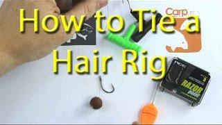 How to tie a basic hair rig for carp fishing