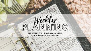 My Weekly Planning System | Functional Planning Tips | Weekly Overview Inserts | Plan With Bee