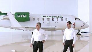 Президент Туркменистана осмотрел два новых грузовых самолета