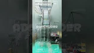 Aluminium foldable attic ladder, with ceiling access panel #atticladder #factorydirect