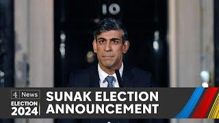 PM Rishi Sunak General Election announcement - LIVE