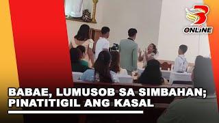 Babae, lumusob sa simbahan; pinatitigil ang kasal