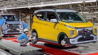 Inside Mitsubishi Billion $ Factory Producing Tiny Kei Cars - Production line