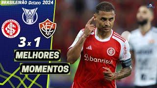 Internacional 3 x 1 Vitória | Melhores Momentos (COMPLETO) | Brasileirão 2024