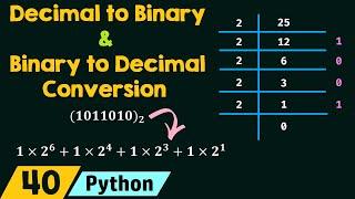 Decimal to Binary and Binary to Decimal Conversion