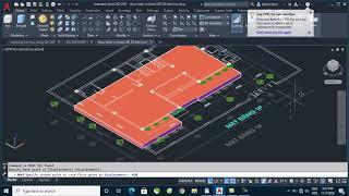 Hướng dẫn vẽ AutoCAD 3D Ngôi Nhà - Bài 1: vẽ nền nhà, bậc tam cấp, cột trong CAD 3D