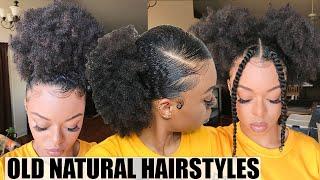 3 EASY NATURAL HAIRSTYLES ON OLD NATURAL HAIR