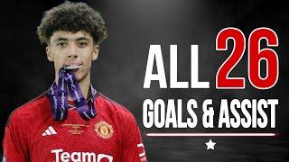 Ethan Wheatley  ALL 26 GOALS & ASSIST FOR MANCHESTER UNITED 2023/24 !