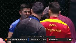 ТАДЖИКИСТАН vs ИСПАНИЯ АКРАМ УЗАКОВ vs JOSE DE ARRIBAS-СЕРБИЯ 2023 ЧЕМПИОНАТ МИРА IMMAF TAJMMAF 