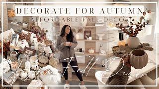 DECORATE FOR AUTUMN | Affordable Cosy Fall Decor | Warm, Neutral Tones!