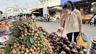 Market show: Buy fresh fruits to make dessert at home - Cooking with Sreypov