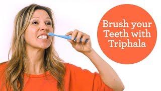 How to Brush Your Teeth with Triphala Powder