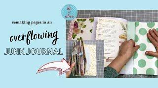Junk Journal Too Chunky Too Fast- Altering Pages to Start Over #junkjournal #junkjournalling