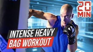 INTENSE 20 Minute Heavy Bag Workout