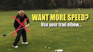 Want more speed?     Your trail elbow can help you...