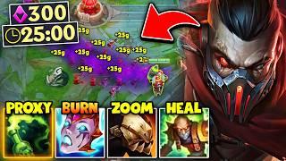 In this Singed video I spend the game double proxying in their base... (11 CS PER MINUTE)