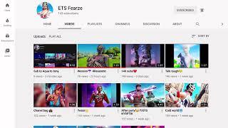 Go sub to ETS FEARZE HIS A GREAT YOUTUBER