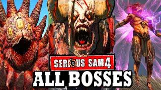 Serious Sam 4 - ALL BOSSES / ALL BOSS BATTLES + ENDING & Secret Ending