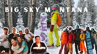 winter trip to big sky montana *snowboard vlog* | raymond's birthday trip