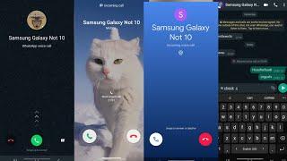 Incoming Call Cat Samsung Galaxy Note 20 vs Google Duo vs WhatsApp