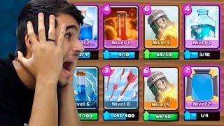 DESAFIO COM TODOS OS FEITIÇOS DO CLASH ROYALE?!