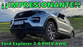 Para los MÁS AVENTUREROS! Ford Explorer 3.0 PHEV AWD Revisión, análisis y opiniones español MOTORK