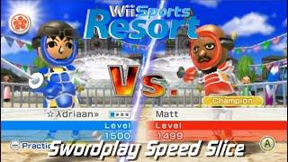 Wii Sports Resort - Swordplay Speed Slice: vs Champion Matt (All Stamps)