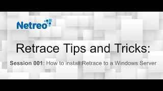 Retrace Tips & Tricks #001: How to install Retrace to a Windows Server