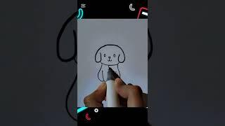 #How to draw a cute puppy #cuteart #cutedrawings #cutesketches #drawing