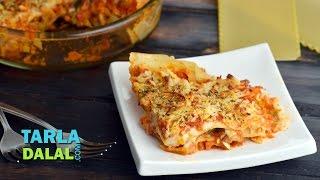 Vegetable Lasagne | veg lasagne Indian style | by Tarla Dalal