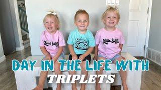 Day in the Life with Triplets +1!  Back to school shopping! How we go out with 4 littles.