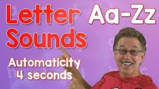 Letter Sounds Automaticity | Upper and Lower Case | 4 Seconds | Jack Hartmann