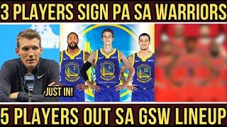 JUST IN! 3 PLAYERS SIGN pa sa WARRIORS! 5 PLAYERS OUT sa GSW LINEUP!