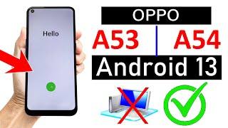 OPPO A53/ A54 :- FRP Unlock ANDROID 13 100% Working - (No Need Computer)