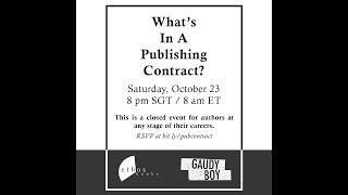 What's In A Publishing Contract? | Ethos Books x Gaudy Boy