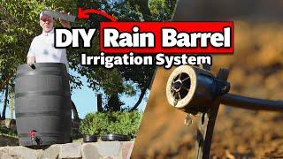 How to Install a Gravity Rain Barrel Drip Irrigation System | DIY Raised Bed Project