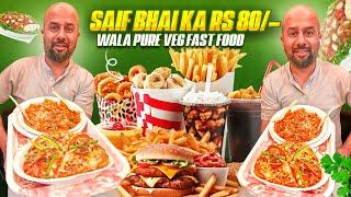 Saif bhai ka Rs 80/- wala pure veg fast food | Jodhpur Street Food | Street Food India