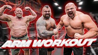 INTENSE ARM WORKOUT WITH EDDIE HALL & NICK BEST | 800LB DIPS