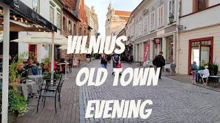 Travel to Lithuania - Vilnius - 4K - Užupis Republic and Old Town evening - 2022