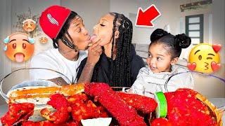 KING CRAB SEAFOOD BOIL MUKBANG | FRIED HOT CHEETOS | SEAFOOD MUKBANG | ALFREDO SAUCE | ASMR EATING